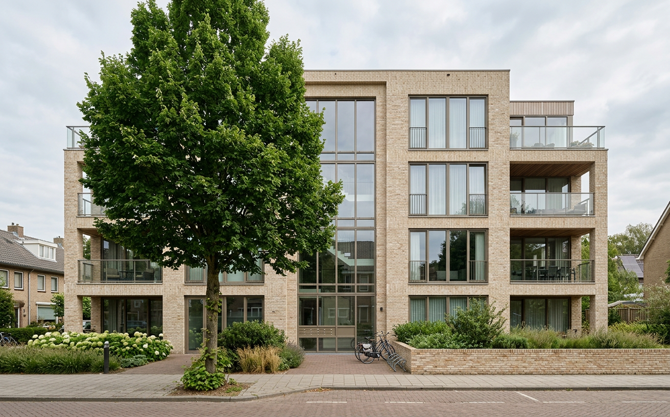 Een verzorgd appartementencomplex in Leiderdorp